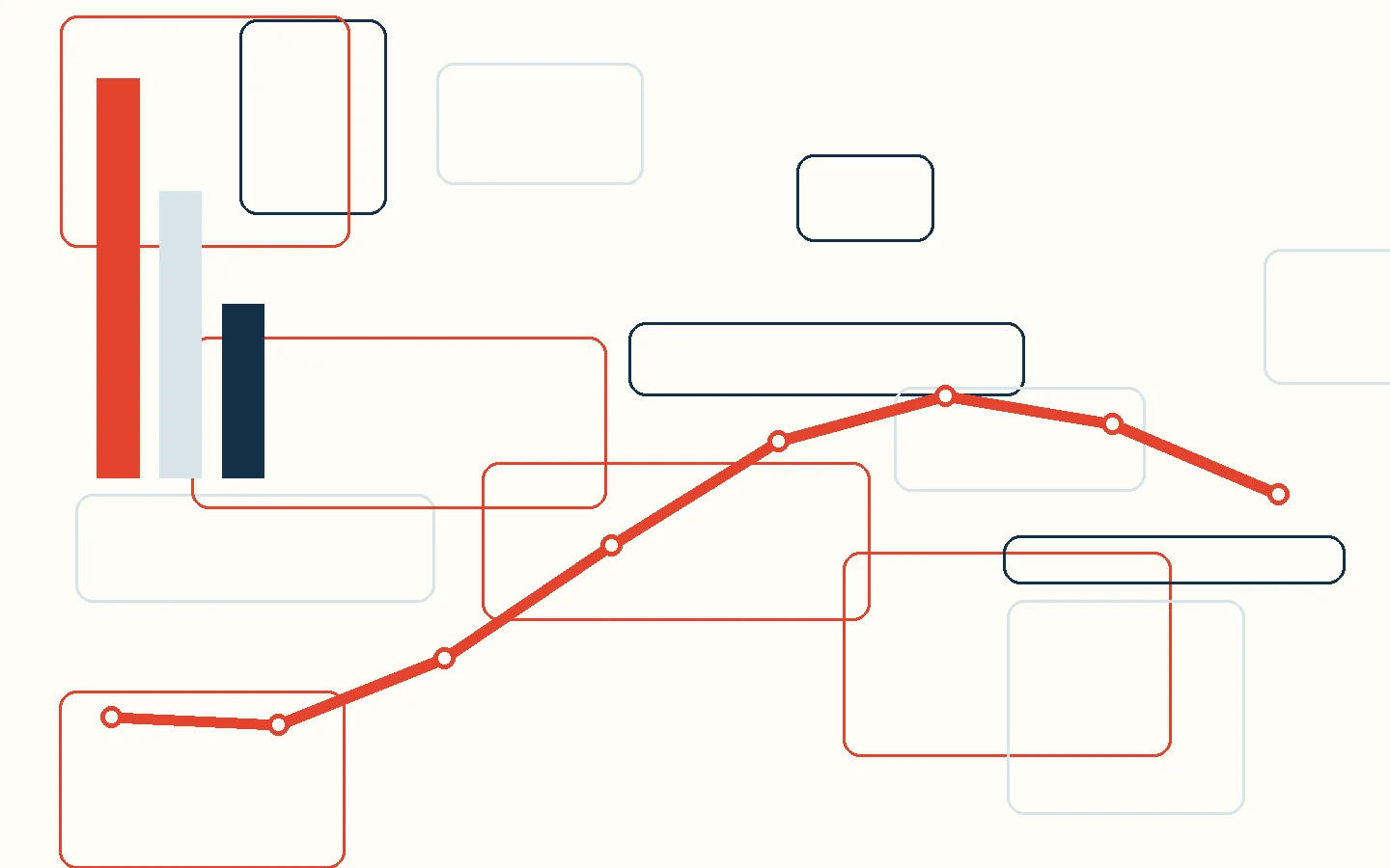 Abstract editorial illustration representing FAST, PayNow and cross-border payment rails