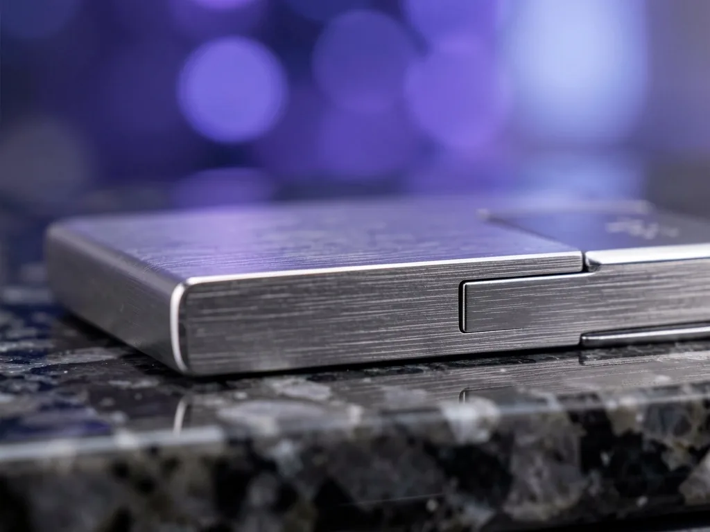 Hardware wallet on dark surface