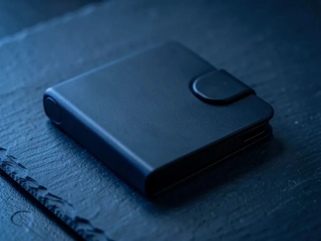 Hardware wallet on a dark surface